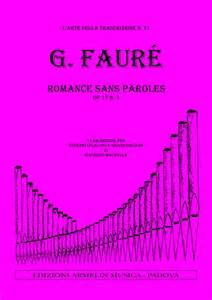 Romance Sans Paroles, Op.17 - Faure